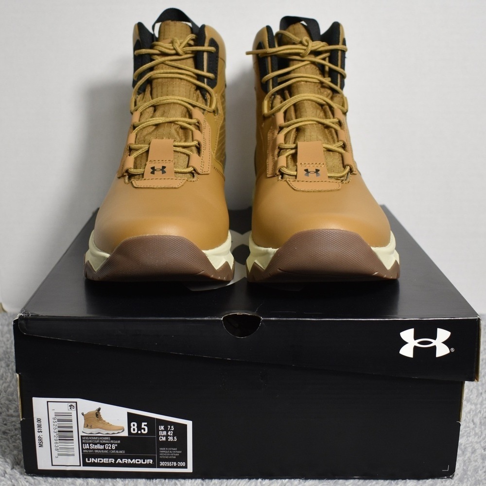 Under Armour UA Stellar G2 6" Tactical Hiking Boots Men's 8.5 3025578-200 NEW - Picture 3 of 13